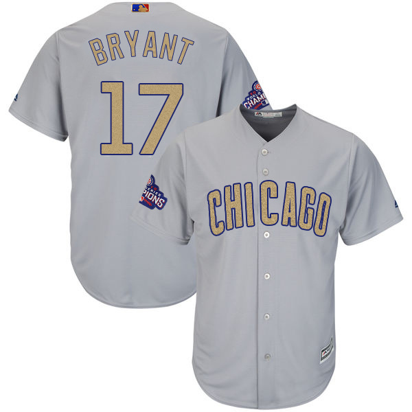 CUBS White 2017 Gold Program Jerseys-082